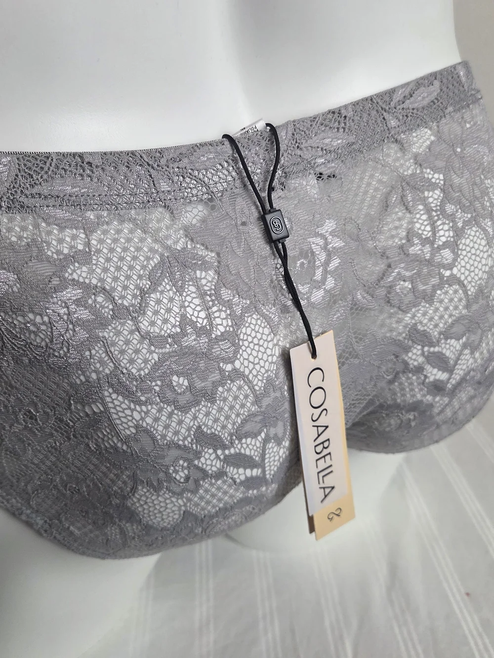 Cosabella Varanasi Gray Lace Men's Comfort Micro Briefs